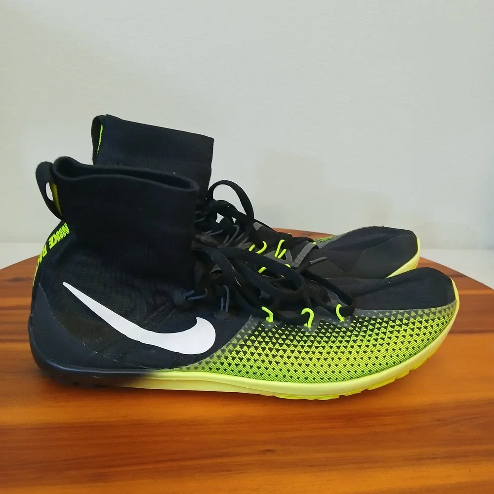 Nike Zoom Victory Waffle 4 XC Shoes Mens 8 Black Racing‎ Spikeless Track Running